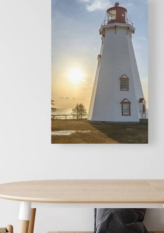 Panmure island Lighthouse Sunrise by Justin Richard Batten