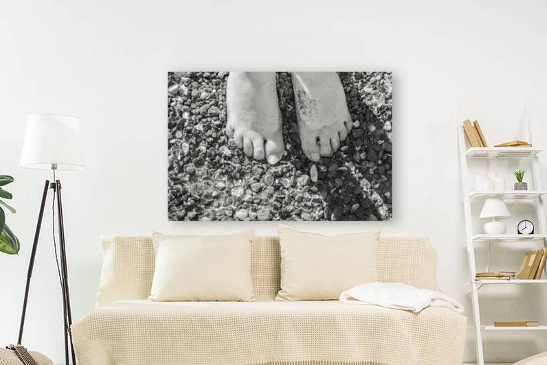 Toes in the Water BW by Justin Richard Batten