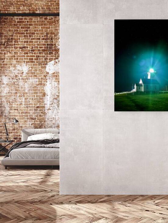 Wood Islands Lighthouse at night by Justin Richard Batten