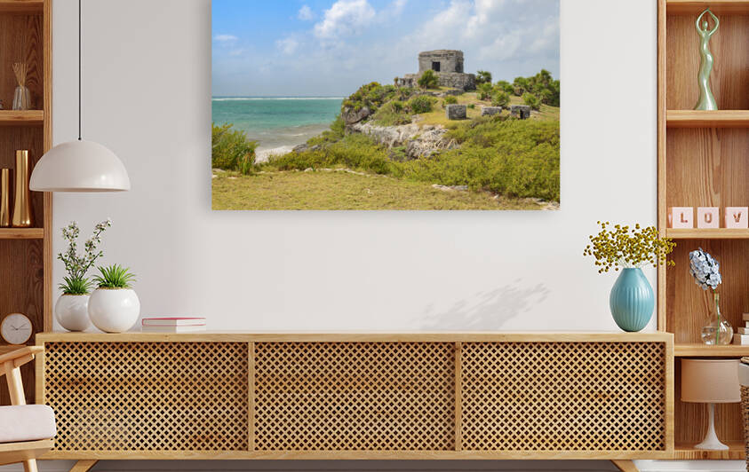 Tulum Ruins on Cliff by Justin Richard Batten