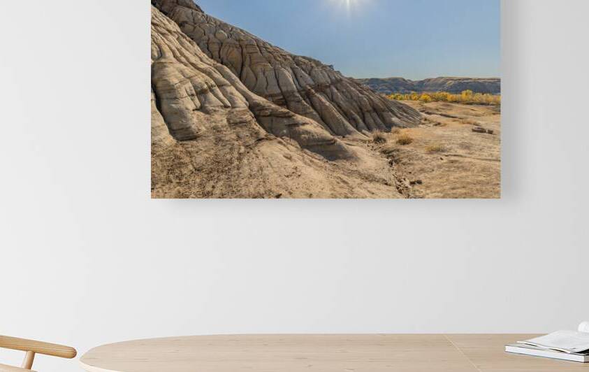 Hoodoos hills with sun by Justin Richard Batten