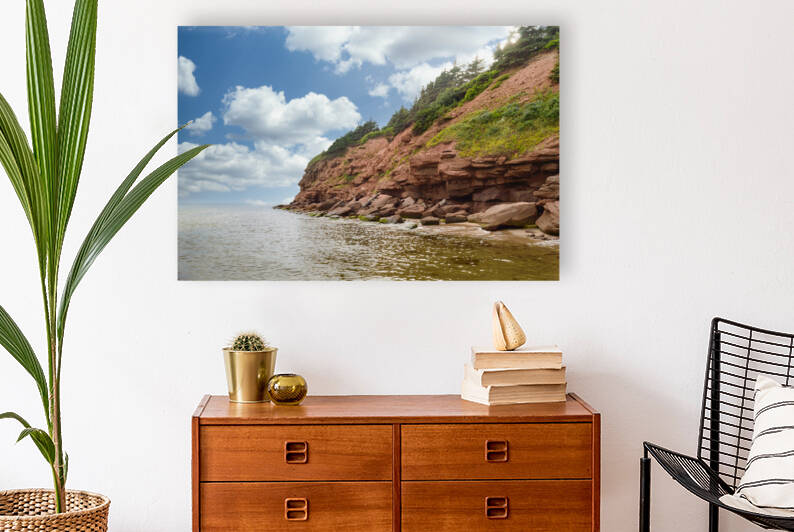 Cloudy basin head rocks 2 by Justin Richard Batten