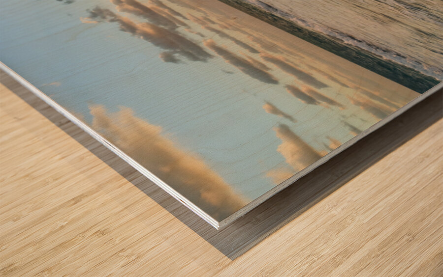 Cuban beach sunrise 3 Wood print