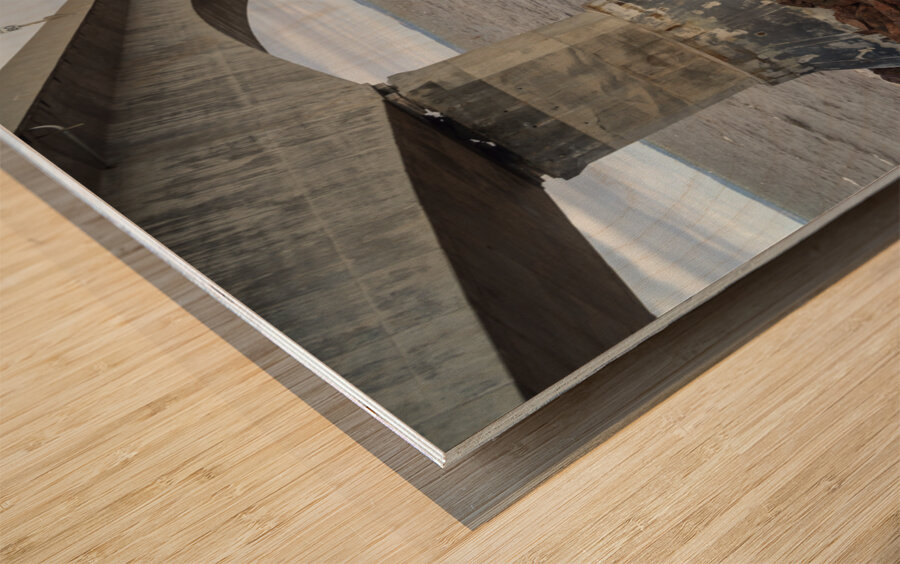 Confederation bridge cloudy Wood print