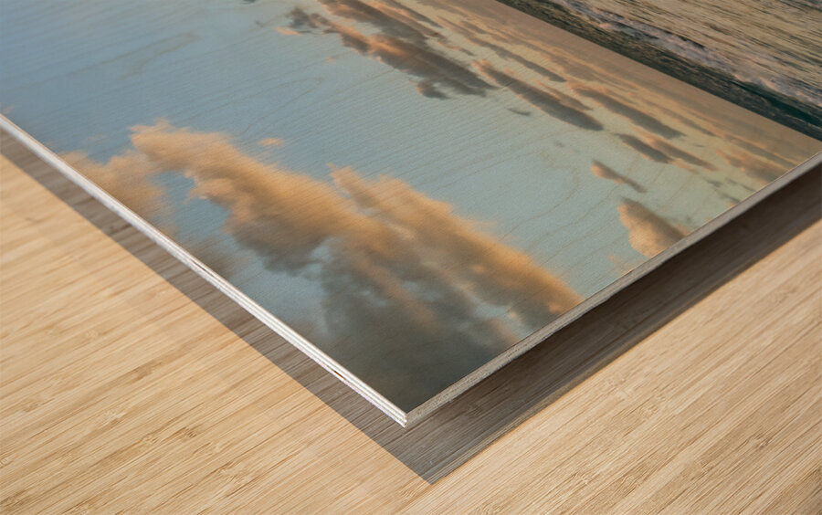 Cuban beach at sunrise 4 Wood print