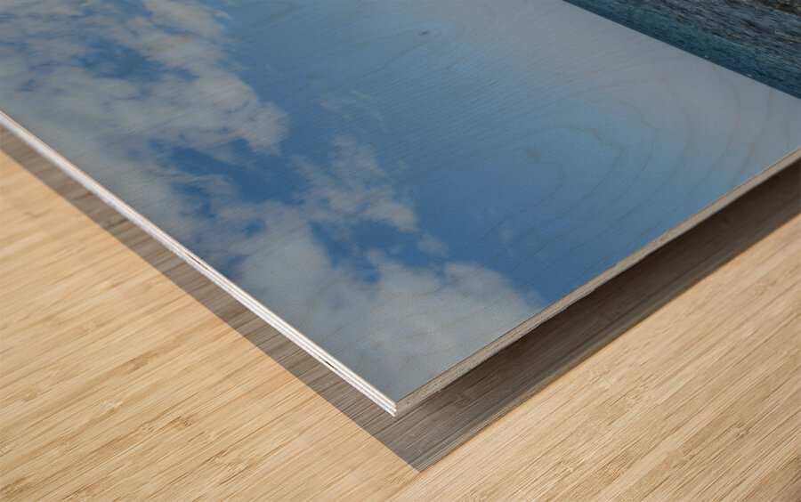 Pleasant Bay rock shore Wood print