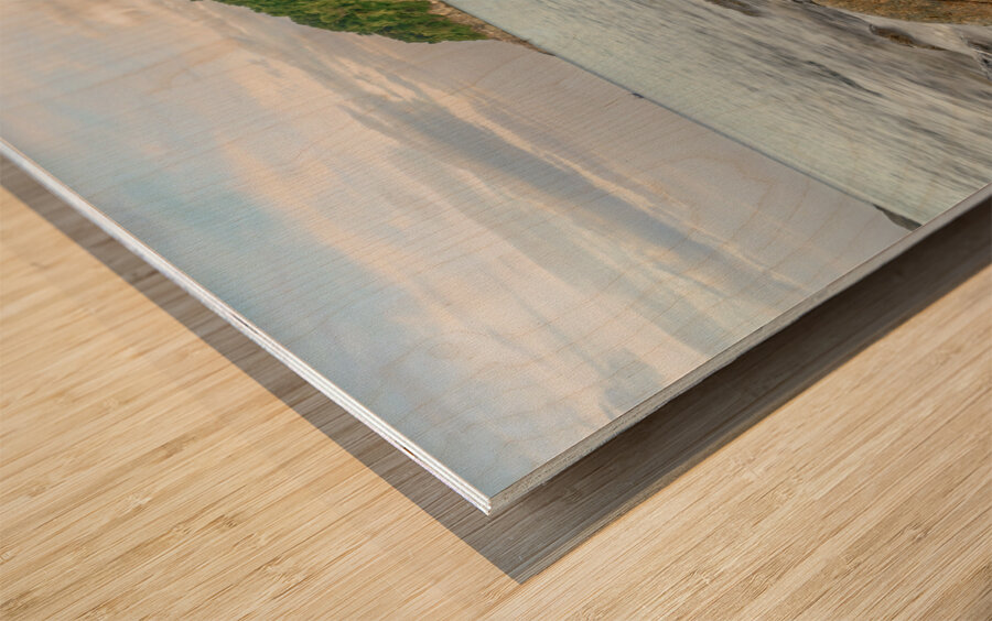 Ya-nui rock beach island 2 Wood print