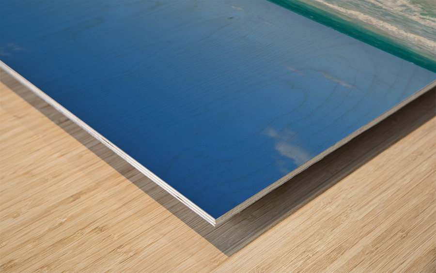 Awesome Cuban aqua beach water 2 Wood print